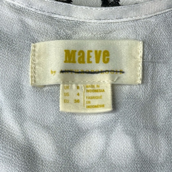 NWOT Anthropologie Maeve Coralie Wrap Top Size 4 Small - Picture 7 of 7